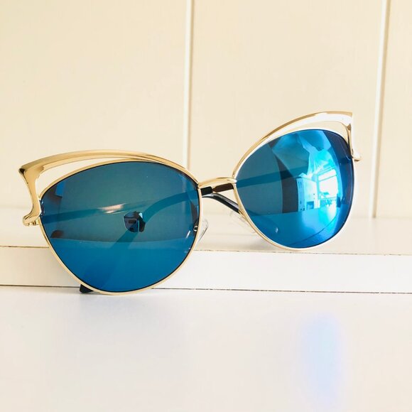 Fancy Mirror Cateye Sunglasses - Picture 5 of 8